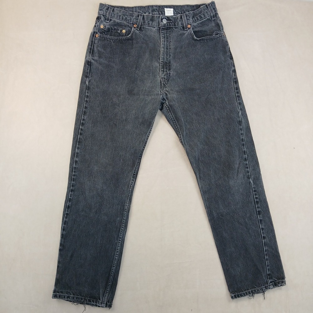 Vintage Levis 505 36x30 Mens‎ Jeans Black **Actual 32x28 ** Distressed 1998